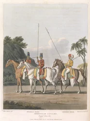 Caballería irregular, Ejército de Bengala 1817, lámina 5 de 